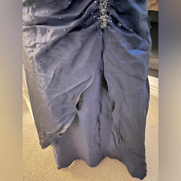 Yves Calin Dark Blue Evening/ Prom Dress/ Gown - Picture 7 of 8
